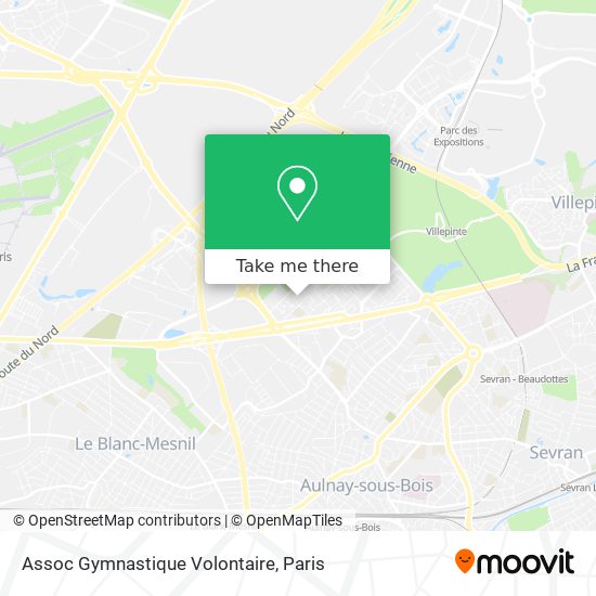 Assoc Gymnastique Volontaire map