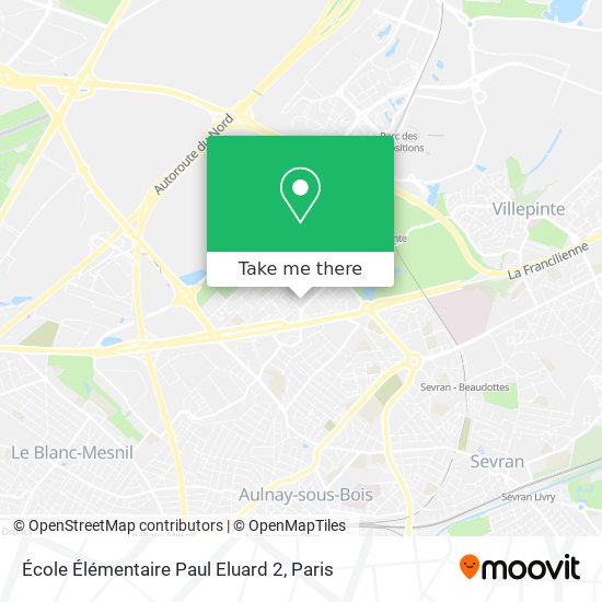 Mapa École Élémentaire Paul Eluard 2