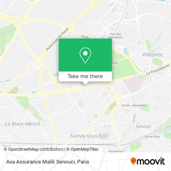 Axa Assurance Malik Senouci map