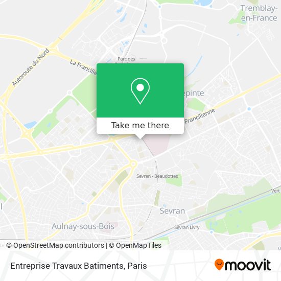 Entreprise Travaux Batiments map