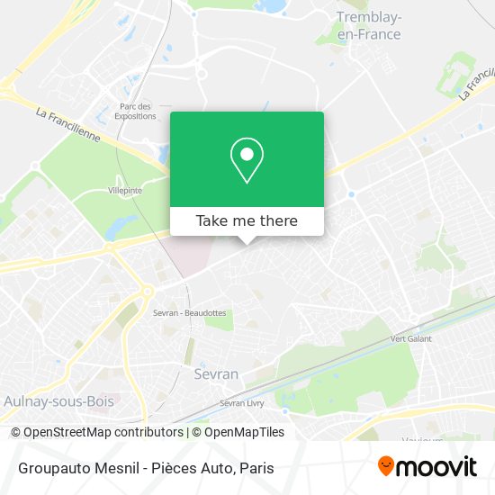 Groupauto Mesnil - Pièces Auto map