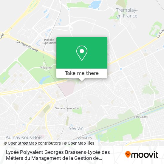 Lycée Polyvalent Georges Brassens-Lycée des Métiers du Management de la Gestion de l'Administration map