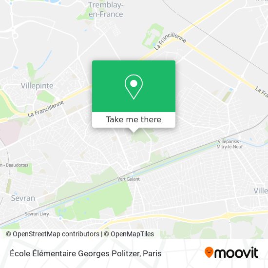 Mapa École Élémentaire Georges Politzer