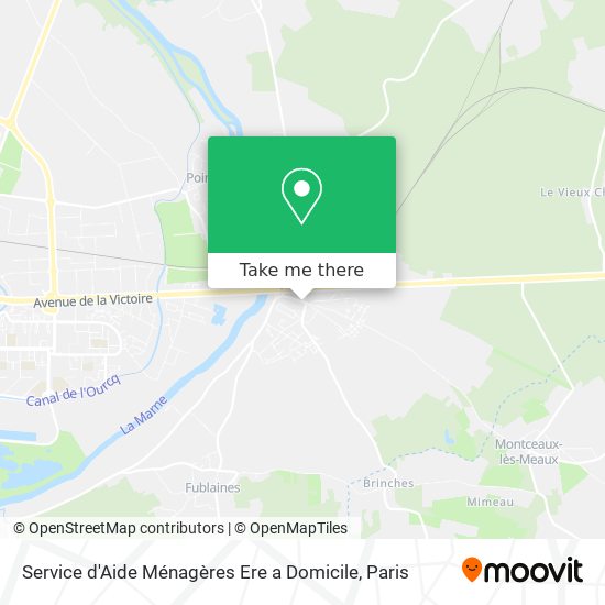 Service d'Aide Ménagères Ere a Domicile map