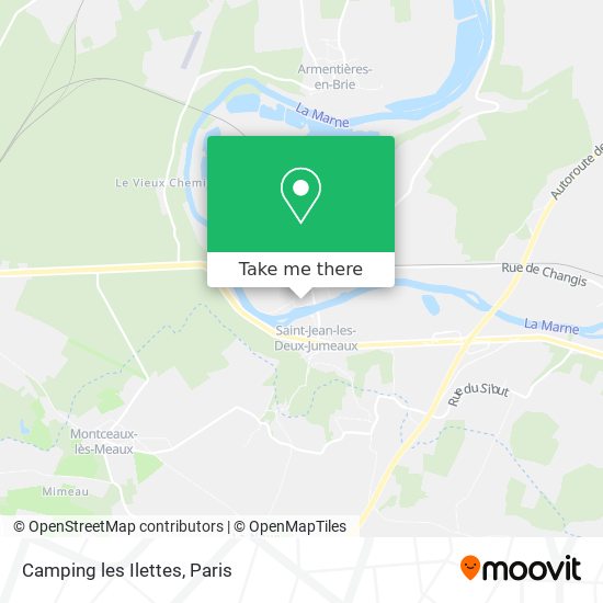 Mapa Camping les Ilettes