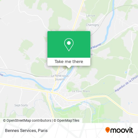 Bennes Services map