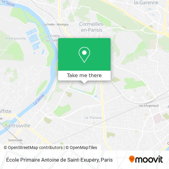 Mapa École Primaire Antoine de Saint-Exupéry