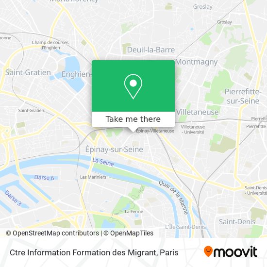 Ctre Information Formation des Migrant map