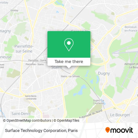 Surface Technology Corporation map