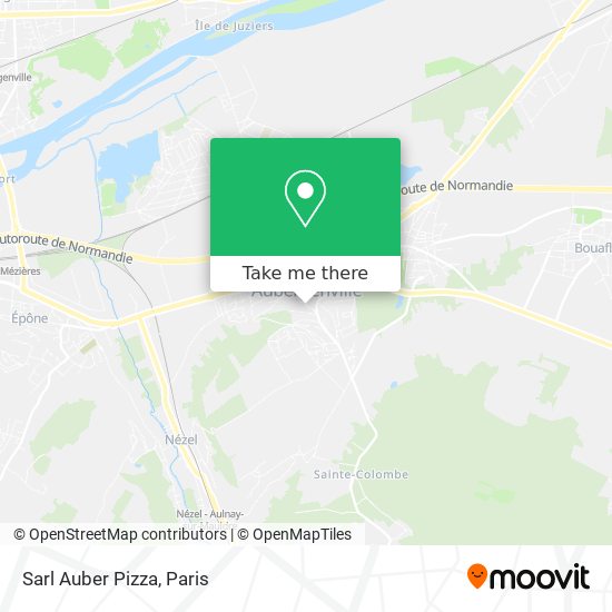 Sarl Auber Pizza map