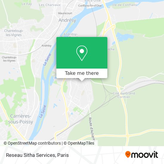 Reseau Sitha Services map