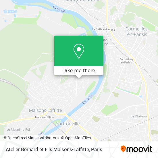 Mapa Atelier Bernard et Fils Maisons-Laffitte