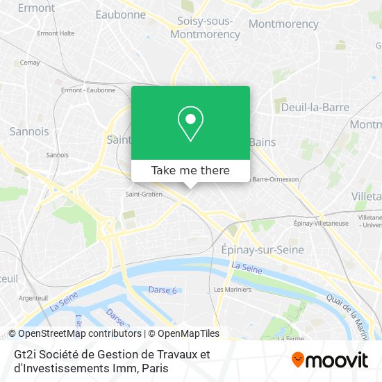 Mapa Gt2i Société de Gestion de Travaux et d'Investissements Imm