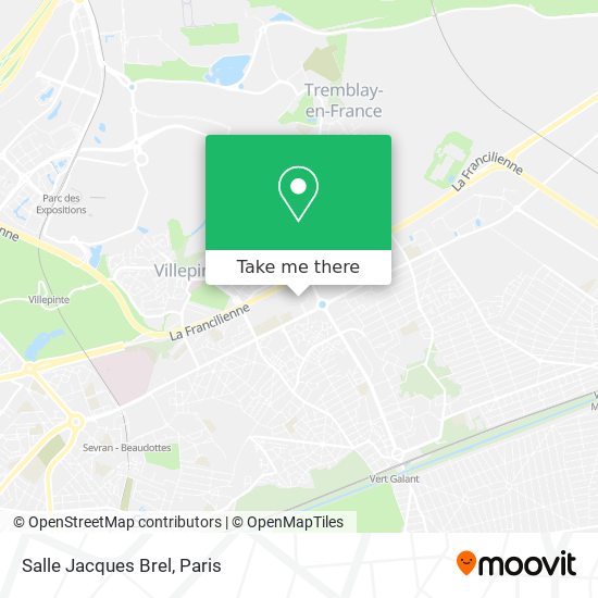 Mapa Salle Jacques Brel