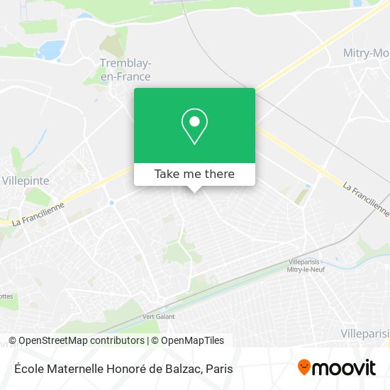 Mapa École Maternelle Honoré de Balzac