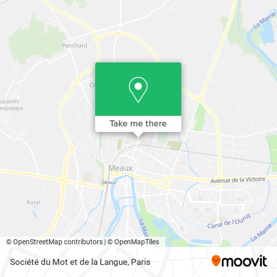 Mapa Société du Mot et de la Langue