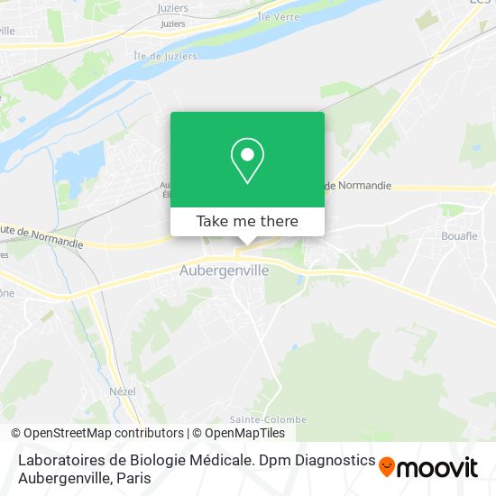 Laboratoires de Biologie Médicale. Dpm Diagnostics Aubergenville map