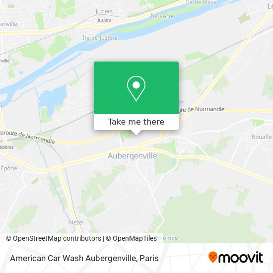 American Car Wash Aubergenville map