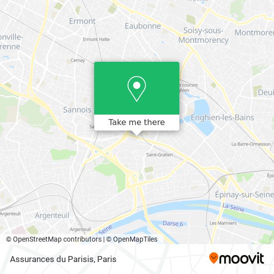Assurances du Parisis map