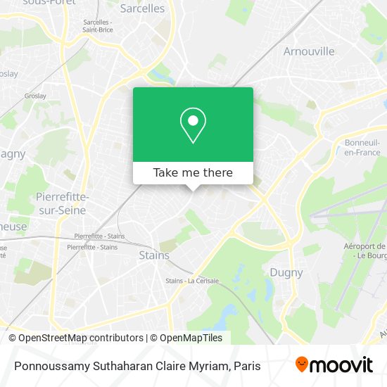 Ponnoussamy Suthaharan Claire Myriam map