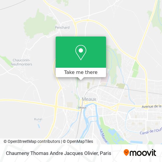 Mapa Chaumeny Thomas Andre Jacques Olivier
