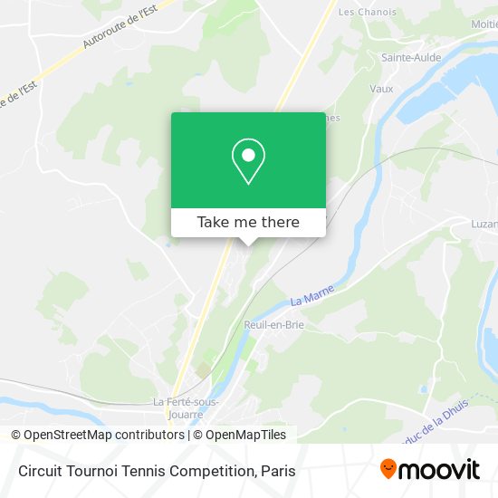 Circuit Tournoi Tennis Competition map