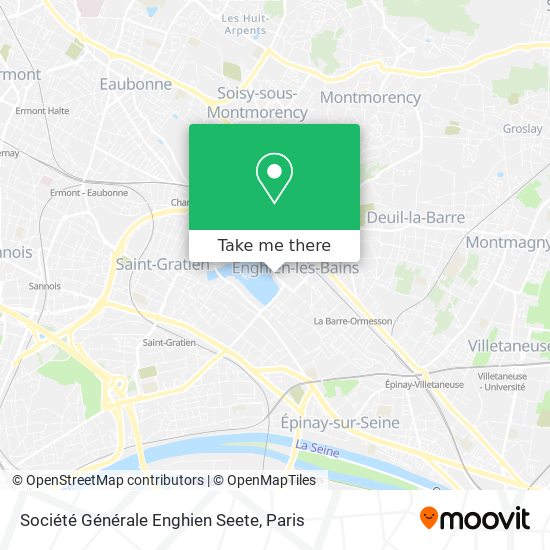 Mapa Société Générale Enghien Seete