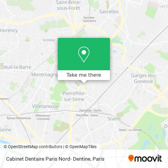 Mapa Cabinet Dentaire Paris Nord- Dentine