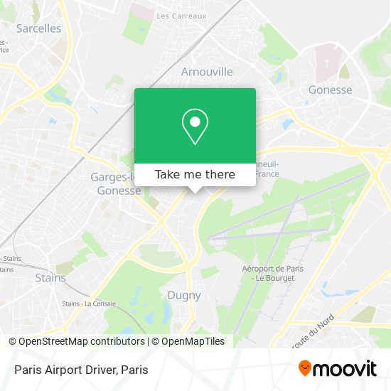 Paris Airport Driver map