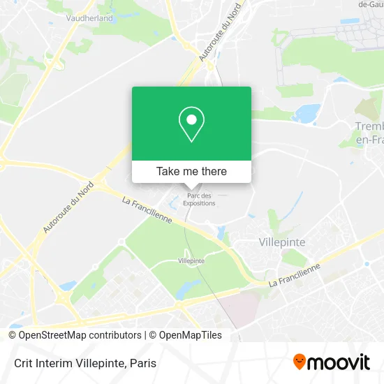 Crit Interim Villepinte map