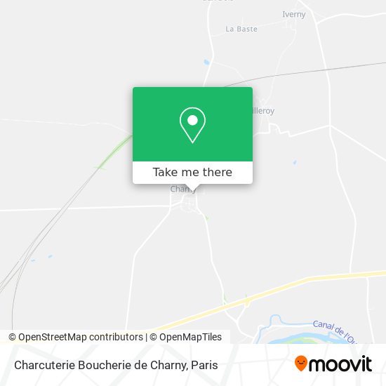 Mapa Charcuterie Boucherie de Charny