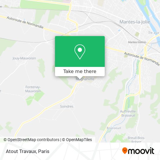 Atout Travaux map