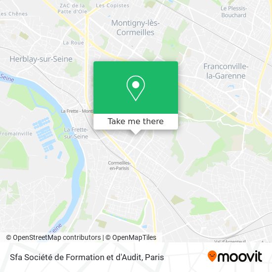 Sfa Société de Formation et d'Audit map