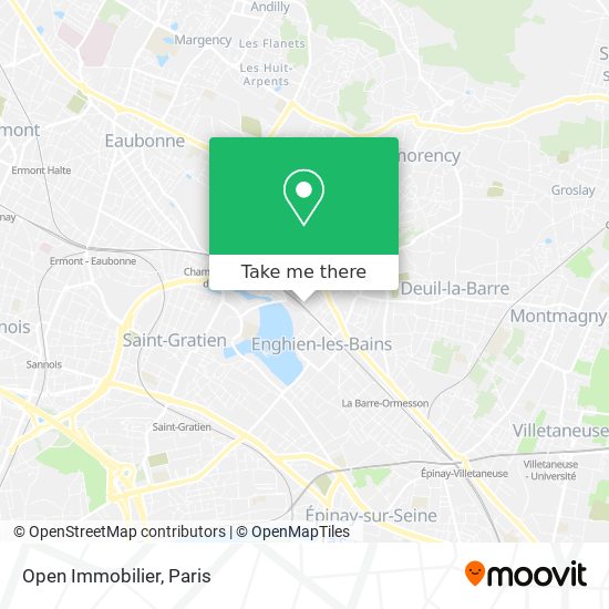 Open Immobilier map