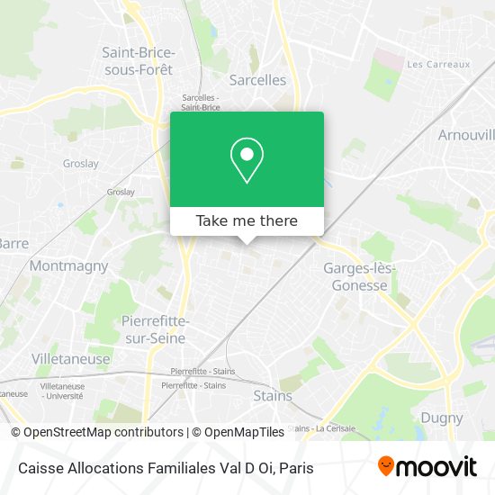 Caisse Allocations Familiales Val D Oi map