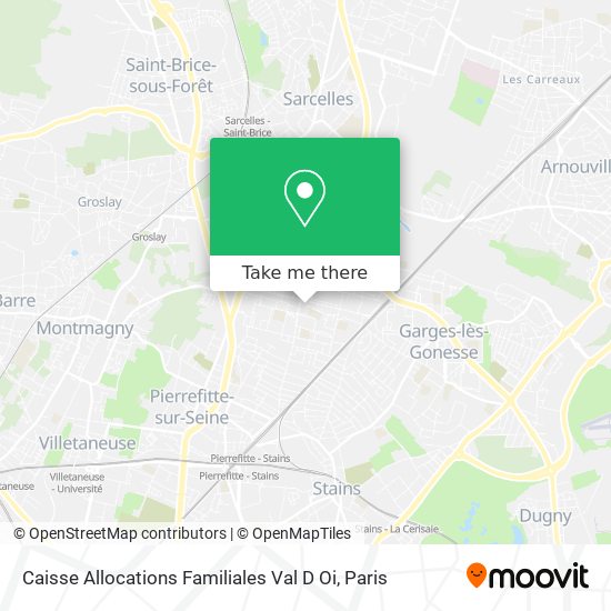 Mapa Caisse Allocations Familiales Val D Oi