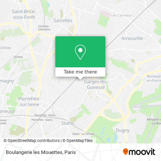 Mapa Boulangerie les Mouettes