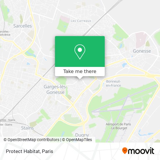 Mapa Protect Habitat