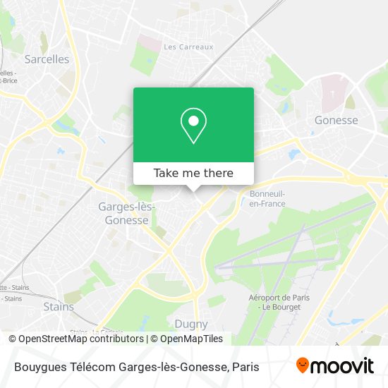 Mapa Bouygues Télécom Garges-lès-Gonesse