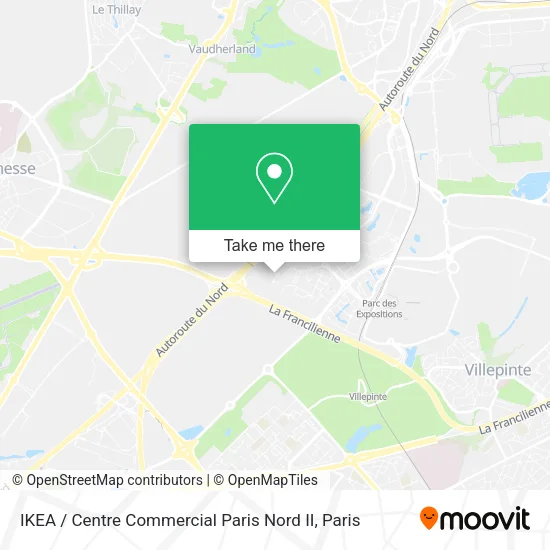 IKEA / Centre Commercial Paris Nord II map