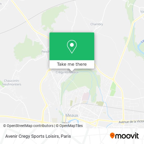 Mapa Avenir Cregy Sports Loisirs