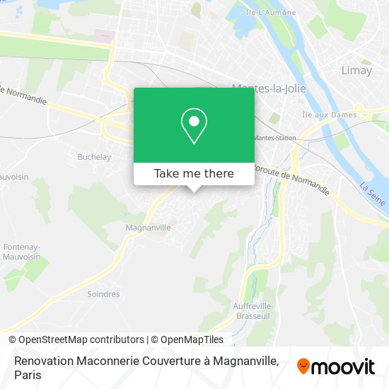 Renovation Maconnerie Couverture à Magnanville map