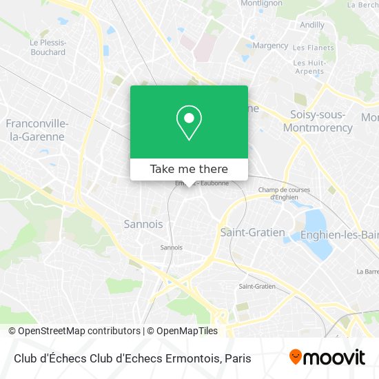 Mapa Club d'Échecs Club d'Echecs Ermontois