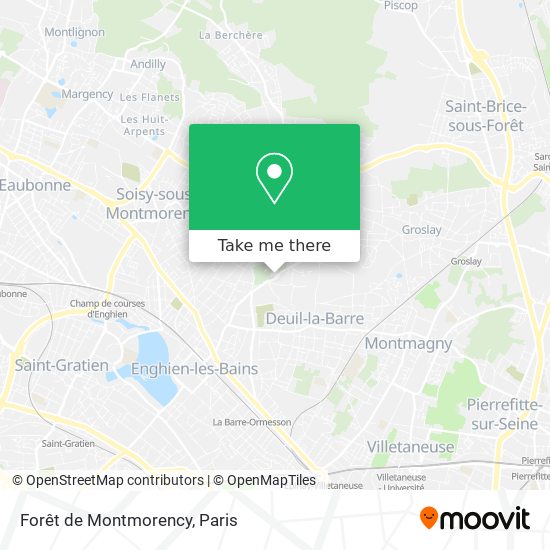 Forêt de Montmorency map