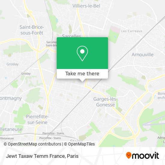 Mapa Jewt Taxaw Temm France