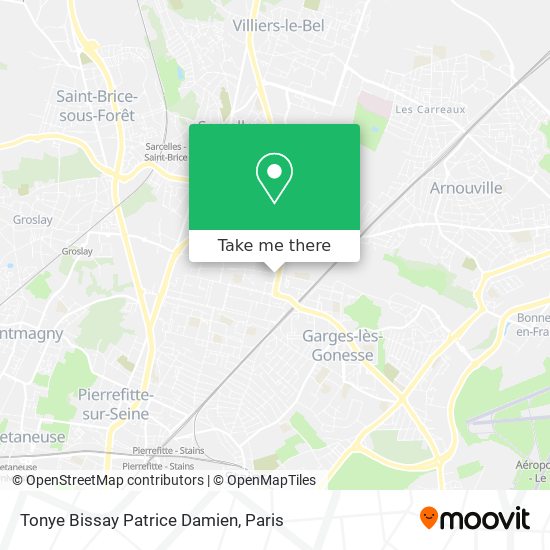 Tonye Bissay Patrice Damien map