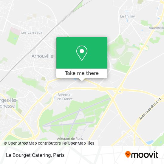 Le Bourget Catering map