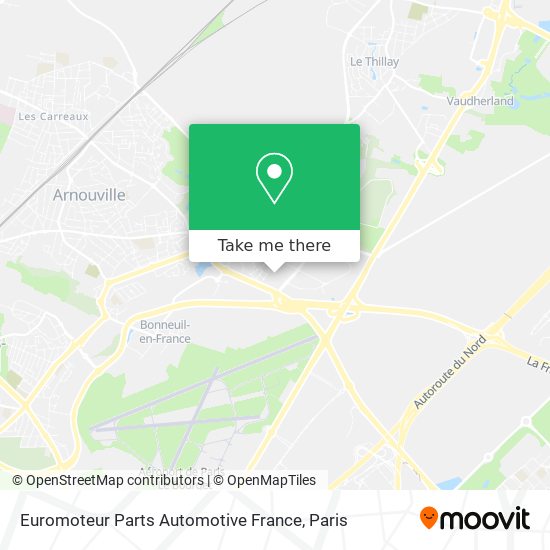 Mapa Euromoteur Parts Automotive France