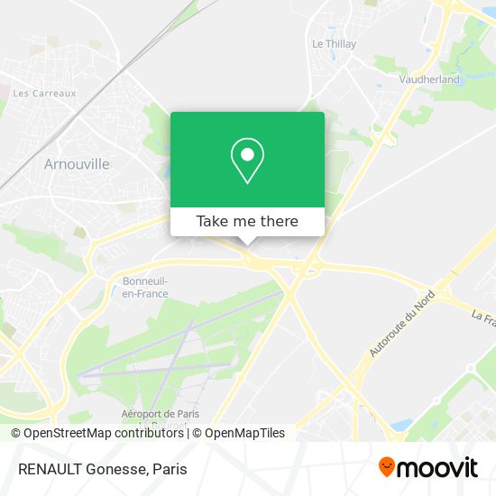 RENAULT Gonesse map