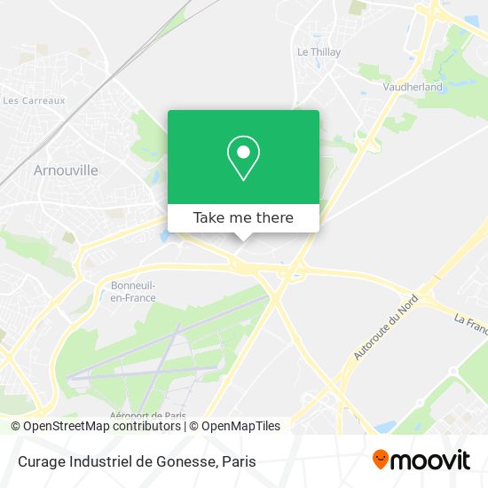 Mapa Curage Industriel de Gonesse